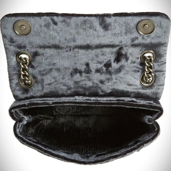 KURT GEIGER LONDON Mini Brixton Velvet Shoulder Bag - Picture 11 of 11